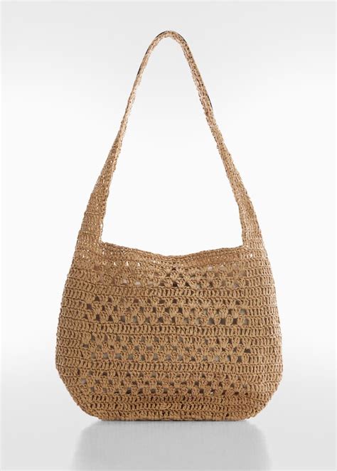 Women's MANGO Straw Bags .